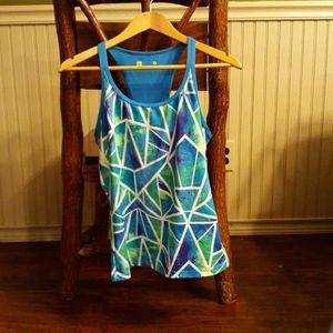 Geometric Pattern Workout  Tank